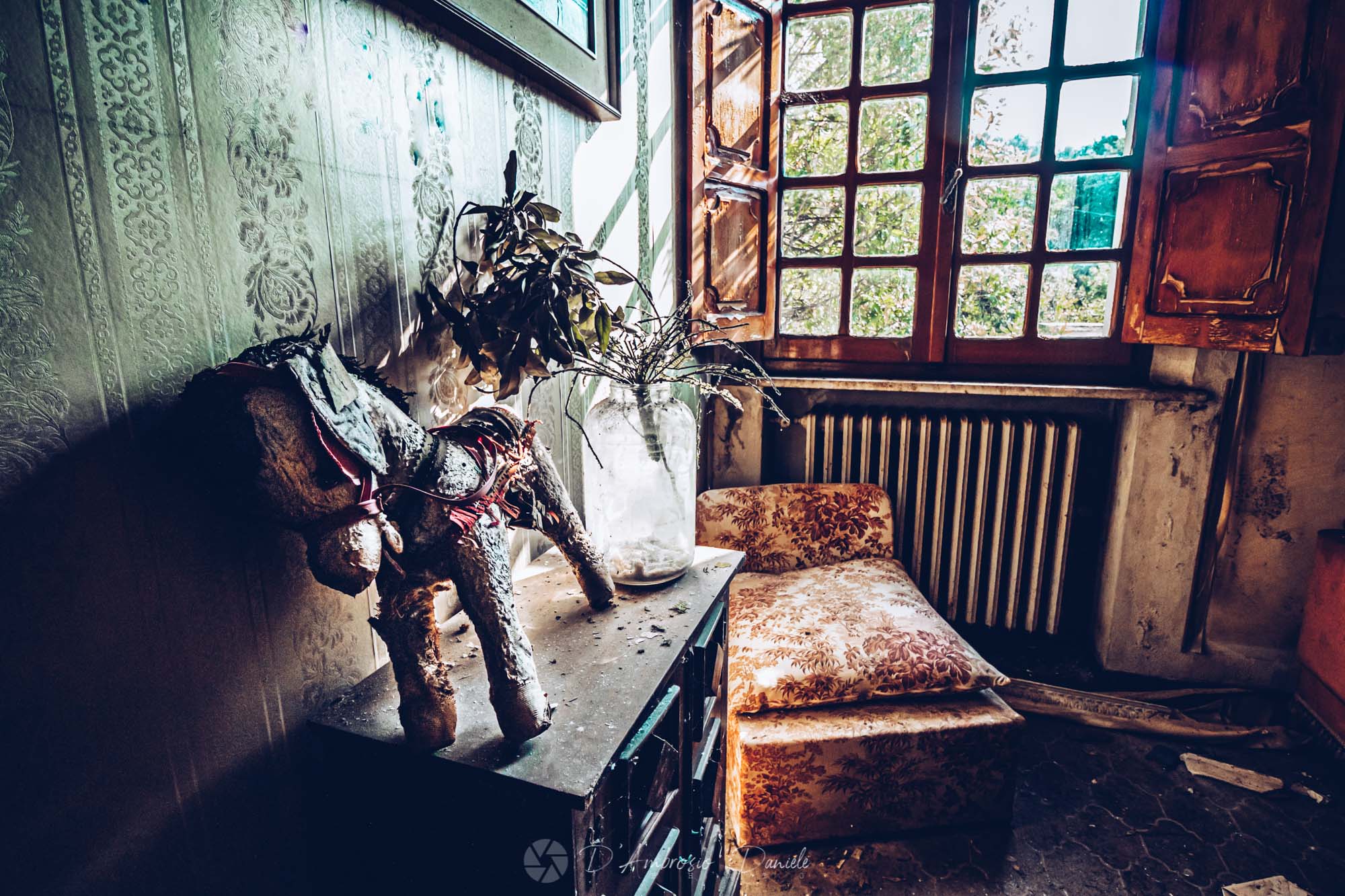 Villa Nobiliare Abbandonata, Interni, UrbeX